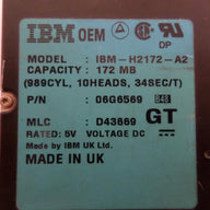 PR26068_06G6569_IBM IDE 172Mb 3800rpm 2.5in HDD - Image3