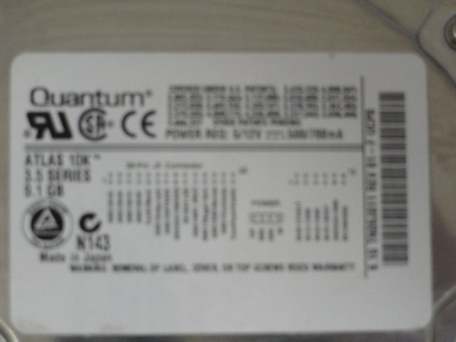 TN09J011 - Quantum 9.1GB SCSI 80Pin 10Krpm 3.5in HDD - Refurbished