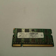 Micron 2GB PC2-5300 DDR2-667MHz non-ECC Unbuffered CL5 200-Pin SoDimm Dual Rank Memory Module ( MT8TF25632HZ-667H1     Micron )