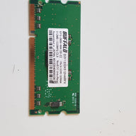 Buffalo 512MB 1Rx16 DDR3 SDRAM 1333MHz CL9 NonECC Unbuffered SODIMM Memory Module (D3Y1333X512HARFX)
