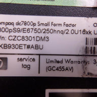 PR24849_KB930ET#ABU_HP Compaq dc7800p Core 2 Duo 2.66GHz SFF PC - Image4
