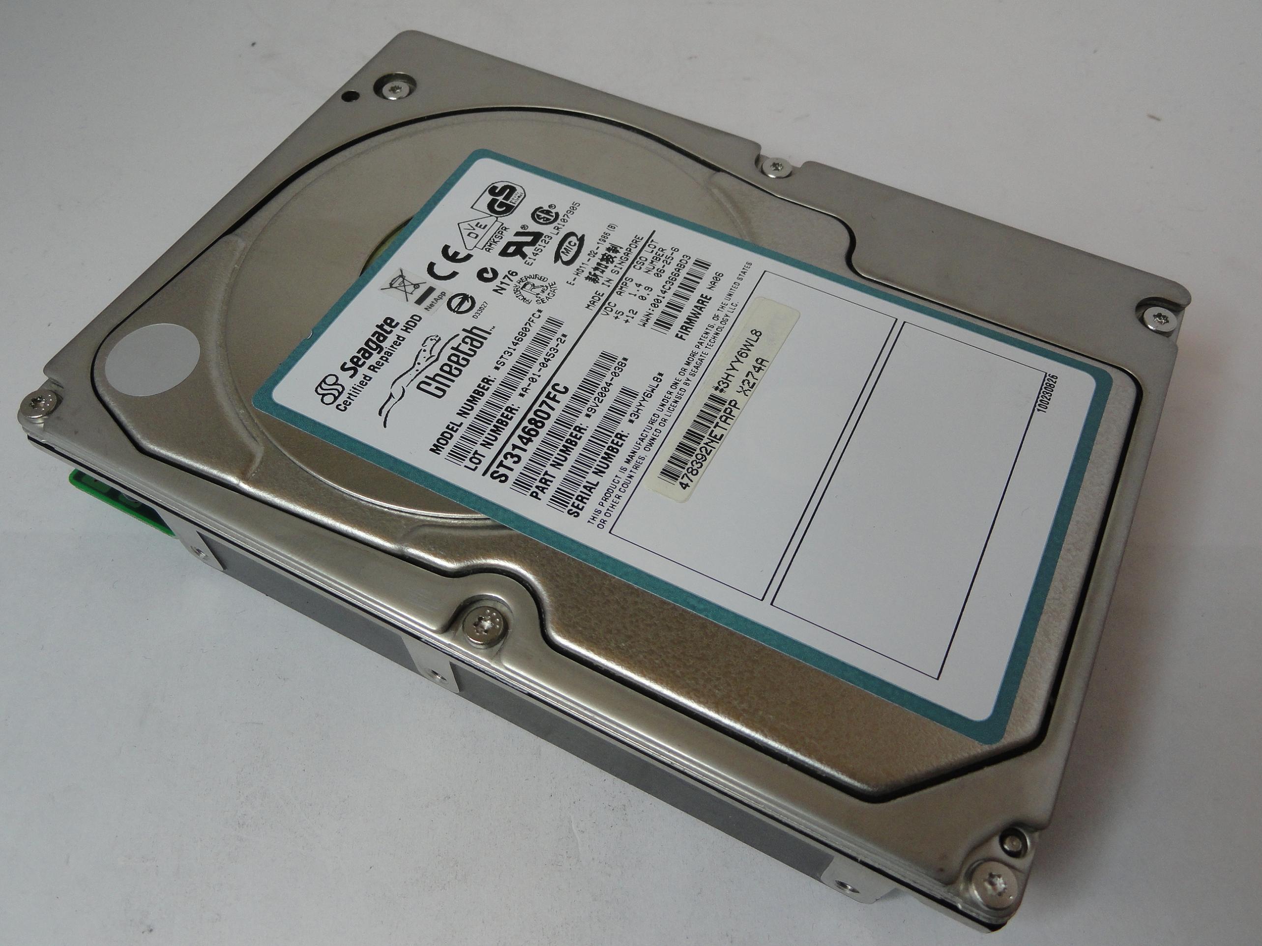 PR21306_9V2004-038_Seagate NetApp 146Gb Fibre Chnl 10Krpm Recert HDD - Image3