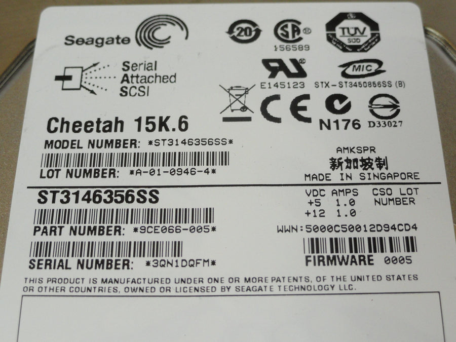 PR20984_9CE066-005_Seagate 146Gb SAS 15Krpm 3.5in HDD - Image2