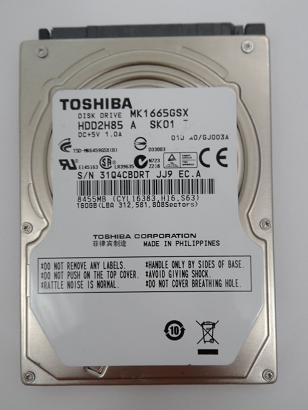 HDD2H85 - Toshiba 160GB SATA 5400rpm 2.5in HDD - Refurbished