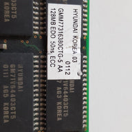 Hyundai/Sun 128MB EDO DIMM 168p Buffered ECC MEMORY MODULE (GMM77316380CTG-5 / 370-3798-02)