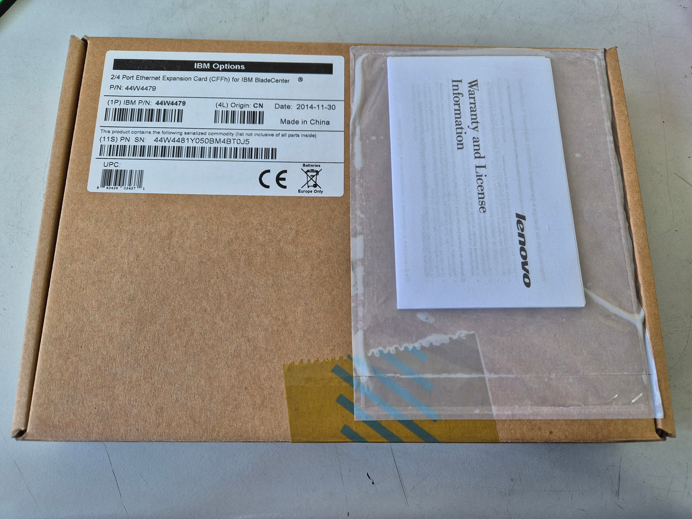 IBM 2/4 Port Ethernet Expansion Card (CFFh) for IBM BladeCenter ( 44W4479 44W4481 ) NOB