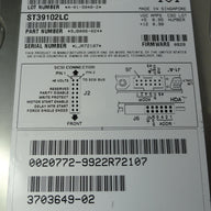 Seagate SUN 9.1GB SCSI 80 Pin 10Krpm 3.5in HDD ( ST39102LC 9J8006-024 370-3649-02 3703649-02 ) USED