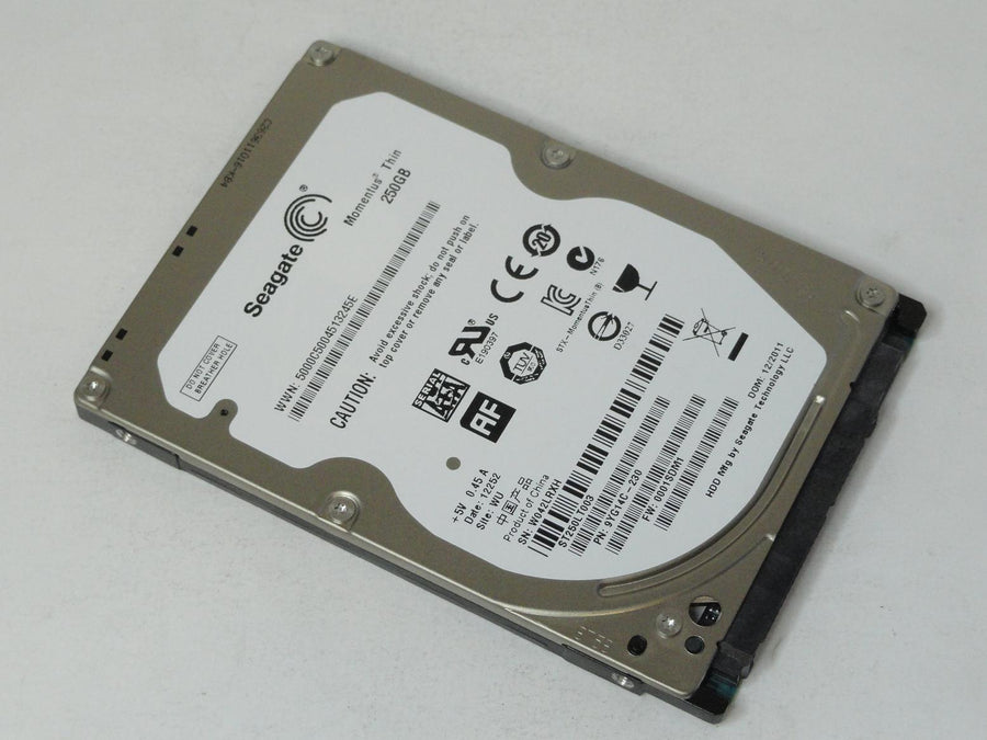 9YG14C-230 - Seagate 250GB SATA 5400rpm 2.5in Momentus Thin HDD - Refurbished