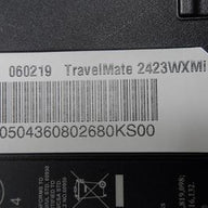 MS2180 - Acer TravelMate 1.5Ghz 1278Mb Ram No HDD Laptop - Silver & Black - With PSU - CD/DVD-RW Drive - USED