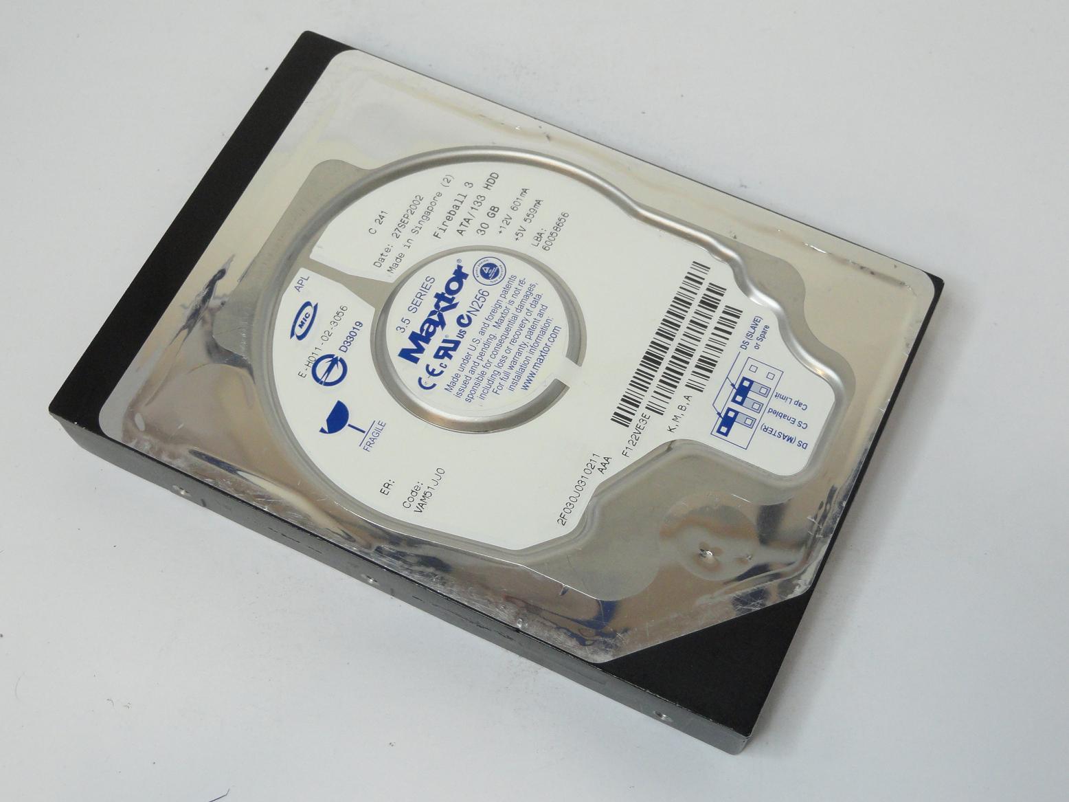 PR15513_2F030J0_MAXTOR 30GB IDE HDD 5400rpm 3.5" - Image3