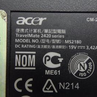Acer TravelMate 2420 Celeron 1.5Ghz 1.28GB RAM NO HDD NO OS Battery Poor 14.1" ( MS2180 2423WXMi ) USED