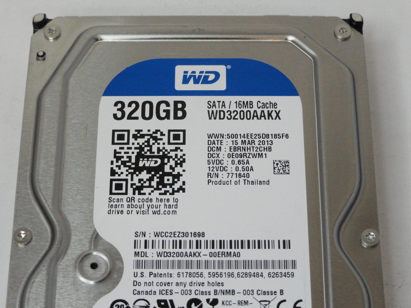 Western Digital 320GB SATA 7200rpm 3.5in HDD ( WD3200AAKX-083CA0 Western Digital )