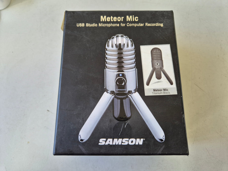 Samson Meteorite USB Condenser Microphone Titanium Black - USED Like New