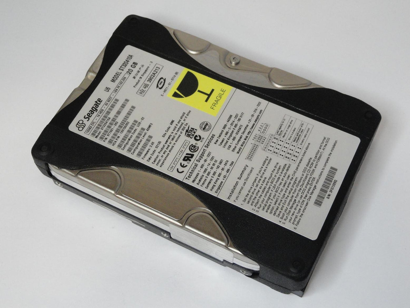 9T7001-303 - Seagate 20GB IDE 5400rpm 3.5in U Series 6 HDD - Refurbished