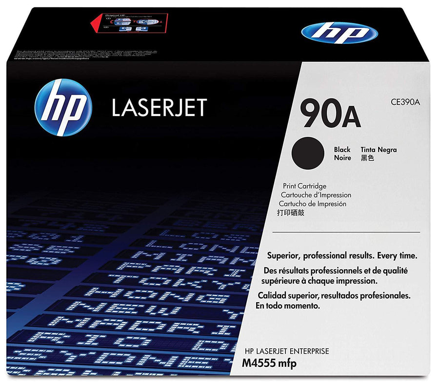 HP  CE390A 90A Original LaserJet Toner Cartridge, Black YIELD 10,000 PAGES, (CE390A NOB)
