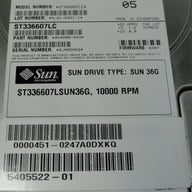 9V4006-043 - Seagate Sun 36GB SCSI 80 Pin 10Krpm 3.5in Cheetah HDD in Caddy - Refurbished
