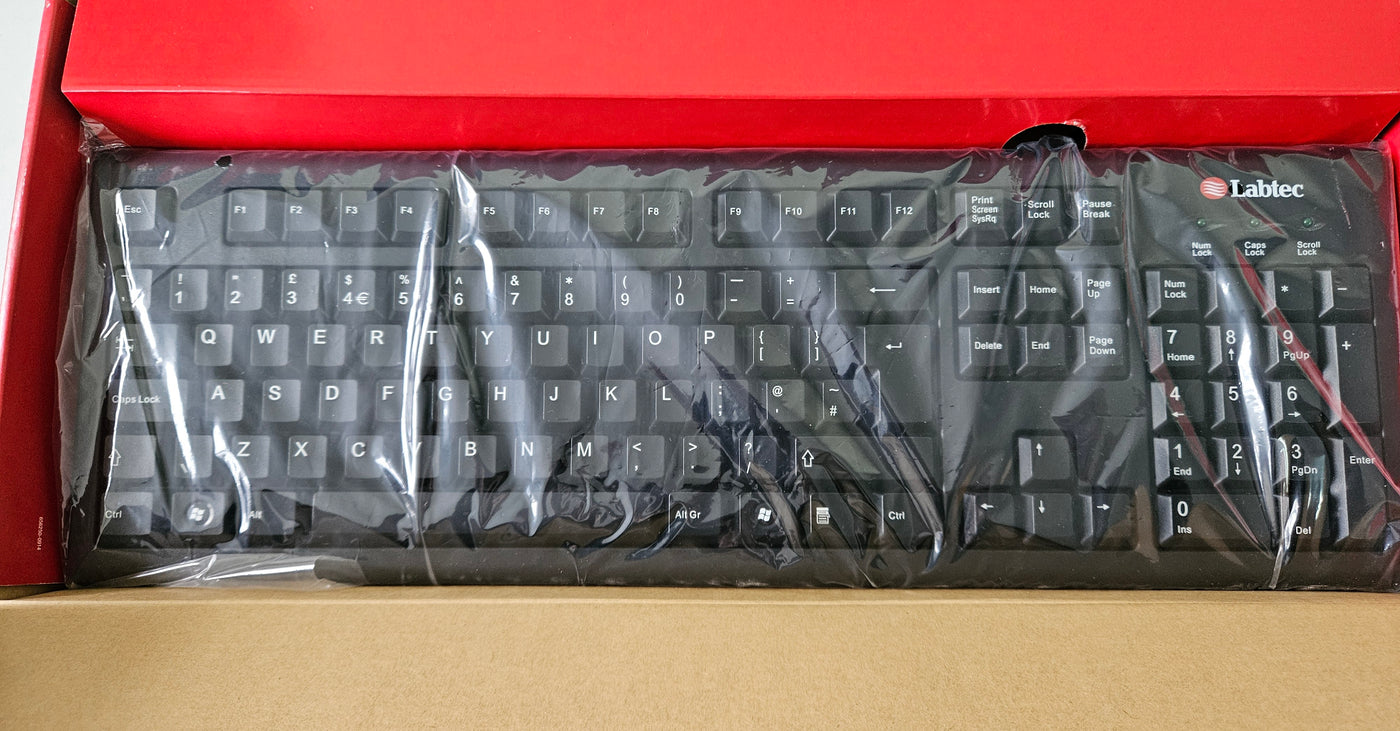 Labtec Y-SAM64 106 Key UK PS/2 Keyboard - Black ( 820-001075 SY731UK ) NEW