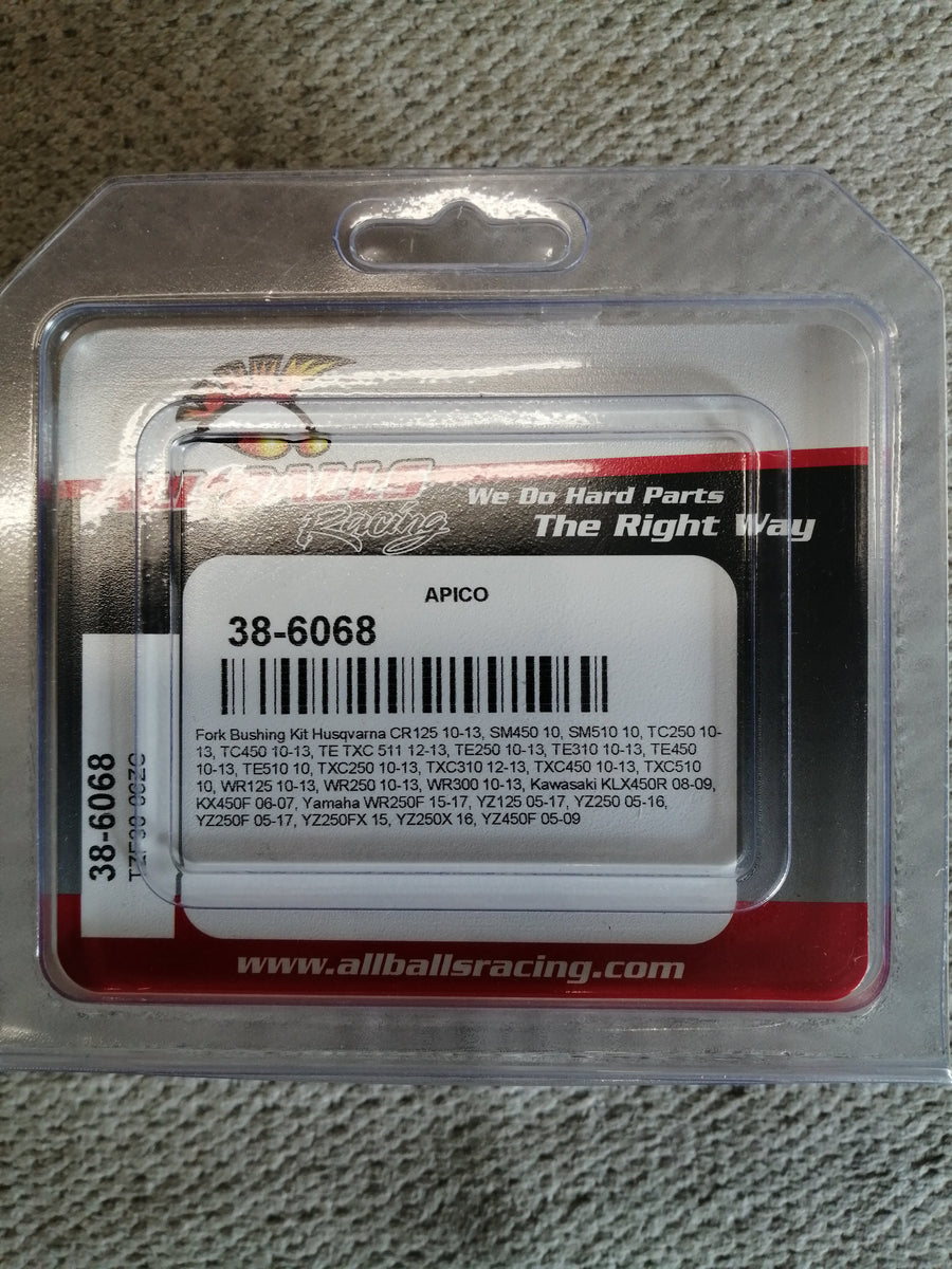 ALL BALLS RACING MOTORCYCLE FORK BUSHING KIT ( 38-6068 NEW )
