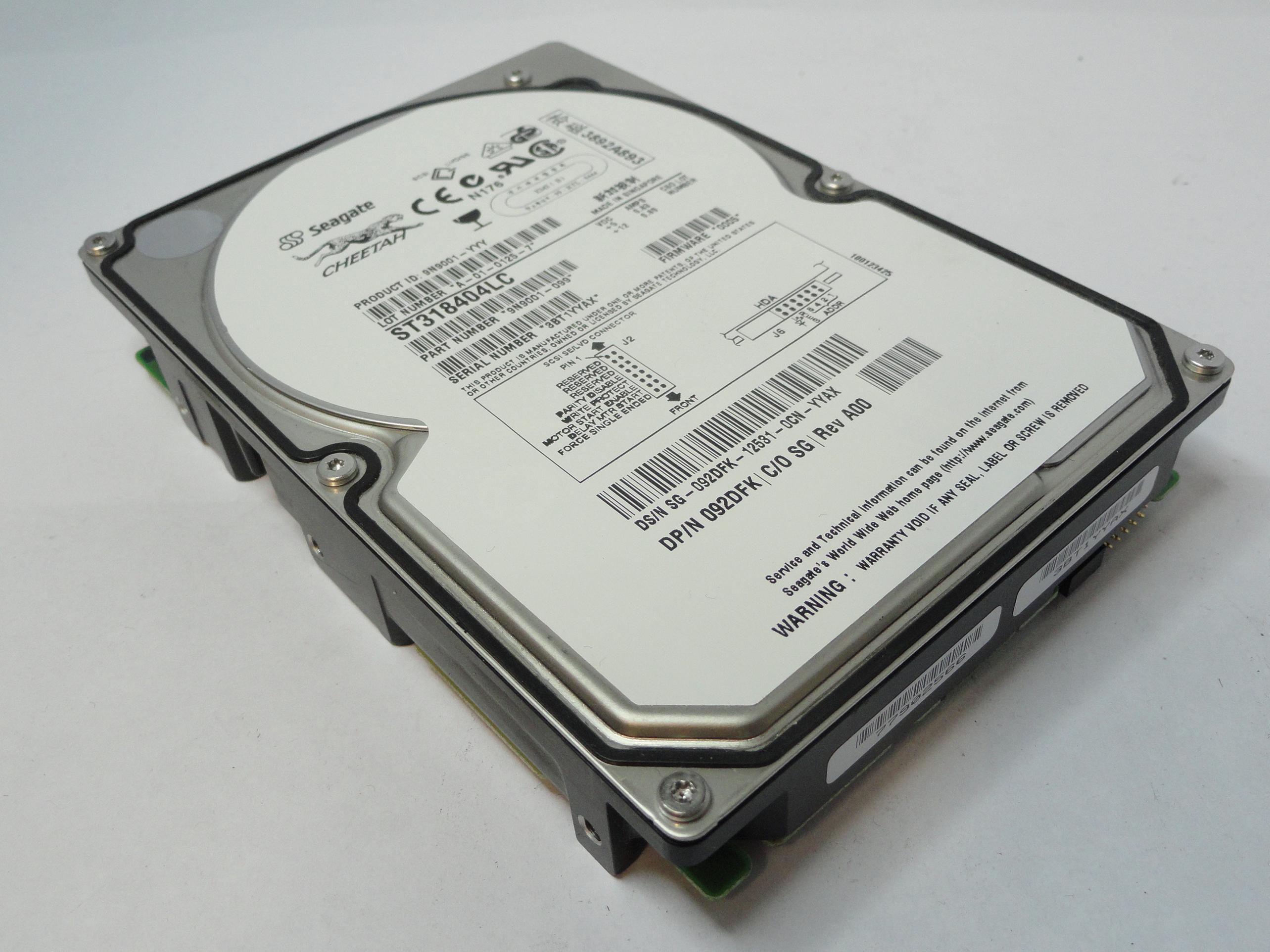 PR19378_9N9001-099_Seagate Dell 18.4Gb SCSI 80 Pin 10Krpm 3.5in HDD - Image3