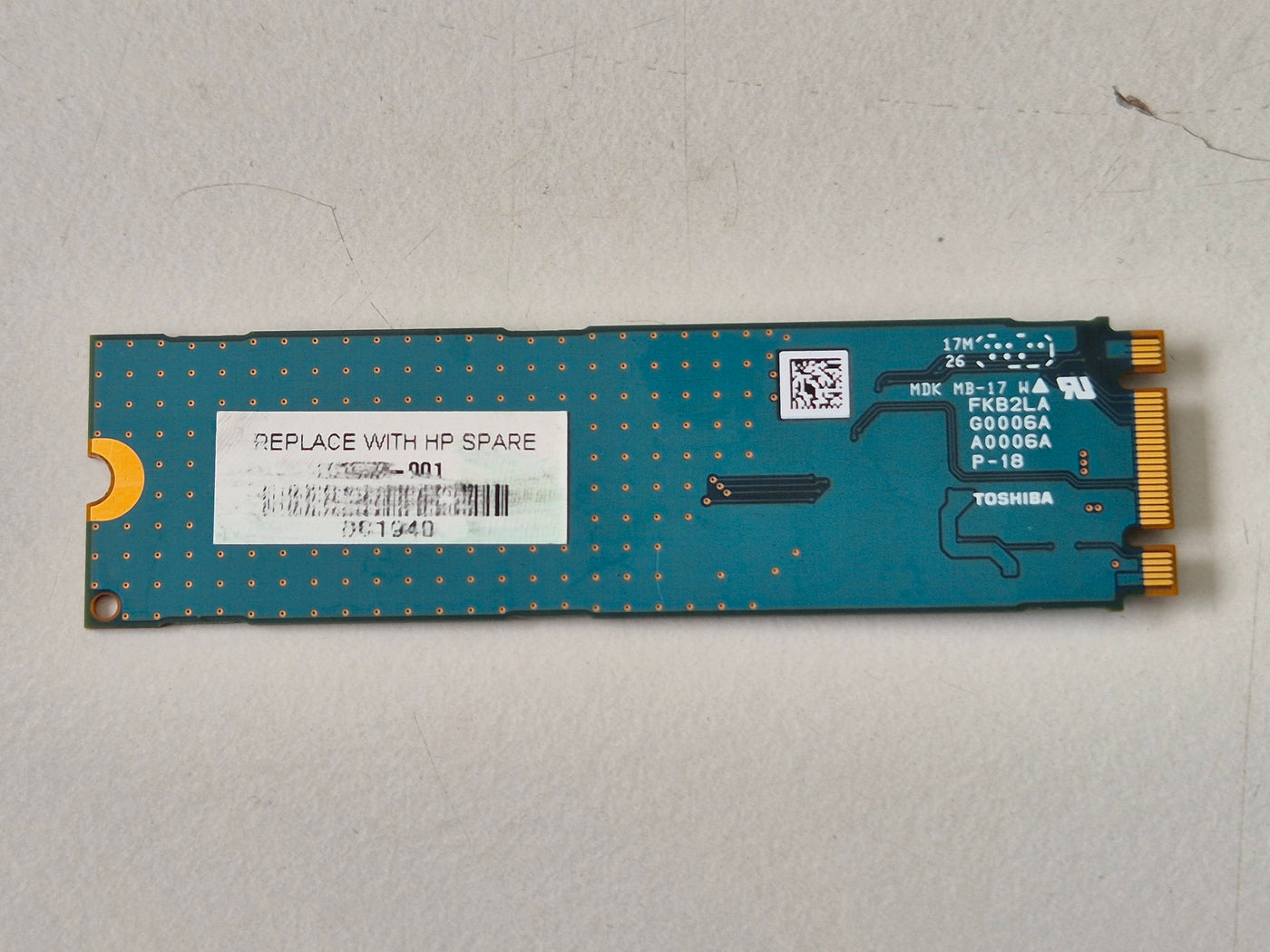 Toshiba 256GB M.2 2280 TLC PCIe NVMe SSD ( KBG30ZMV256G L22028-002 ) REF