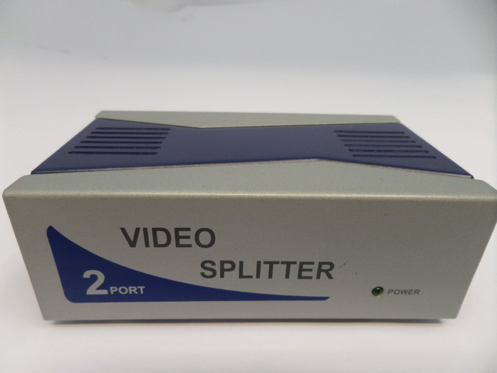 Videk 2 Port Video Splitter250MHz  350MHz ( Video Splitter WITH PSU)