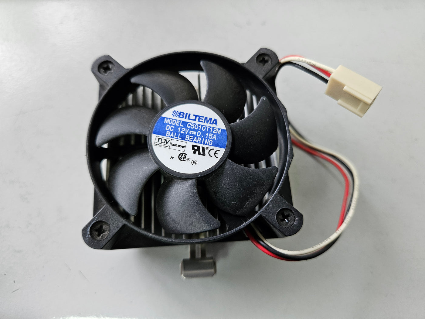 AVC Cooling Fan/Heatsink 50x50x10mm 12VDC 0.15A ( C5010T12M ) USED