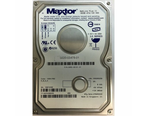 Maxtor 180Gb IDE 7200rpm 3.5in HDD ( 7Y180P0 ) REF