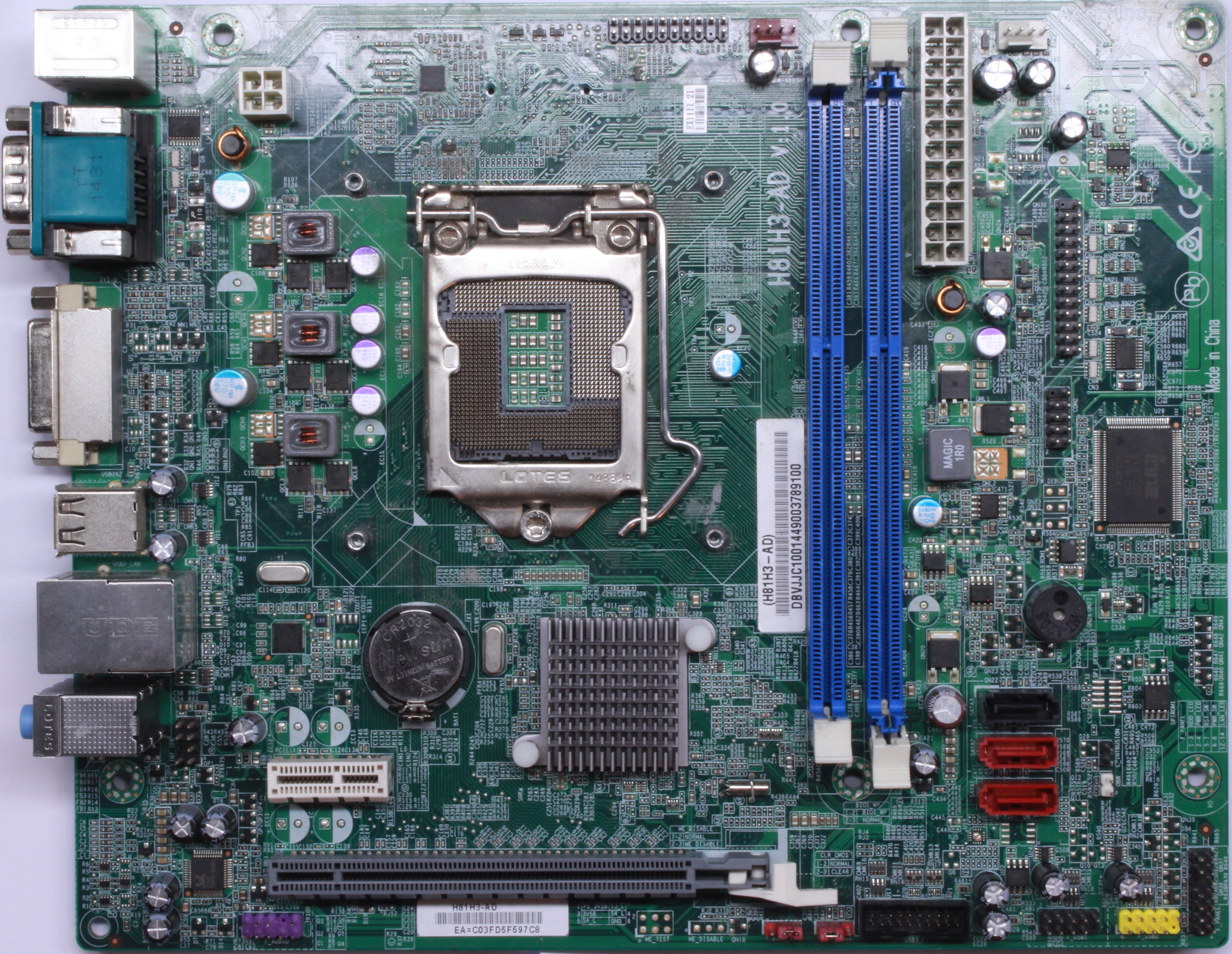 ACER LGA1150 DDR3 Motherboard ( H81H3-AD V1.0 ) USED