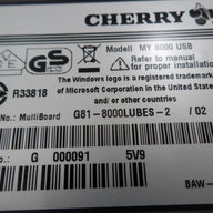 PR23348_G81-8000LUBES-2_Cherry MY 8000 USB ESP Card Reader Keyboard - Image2