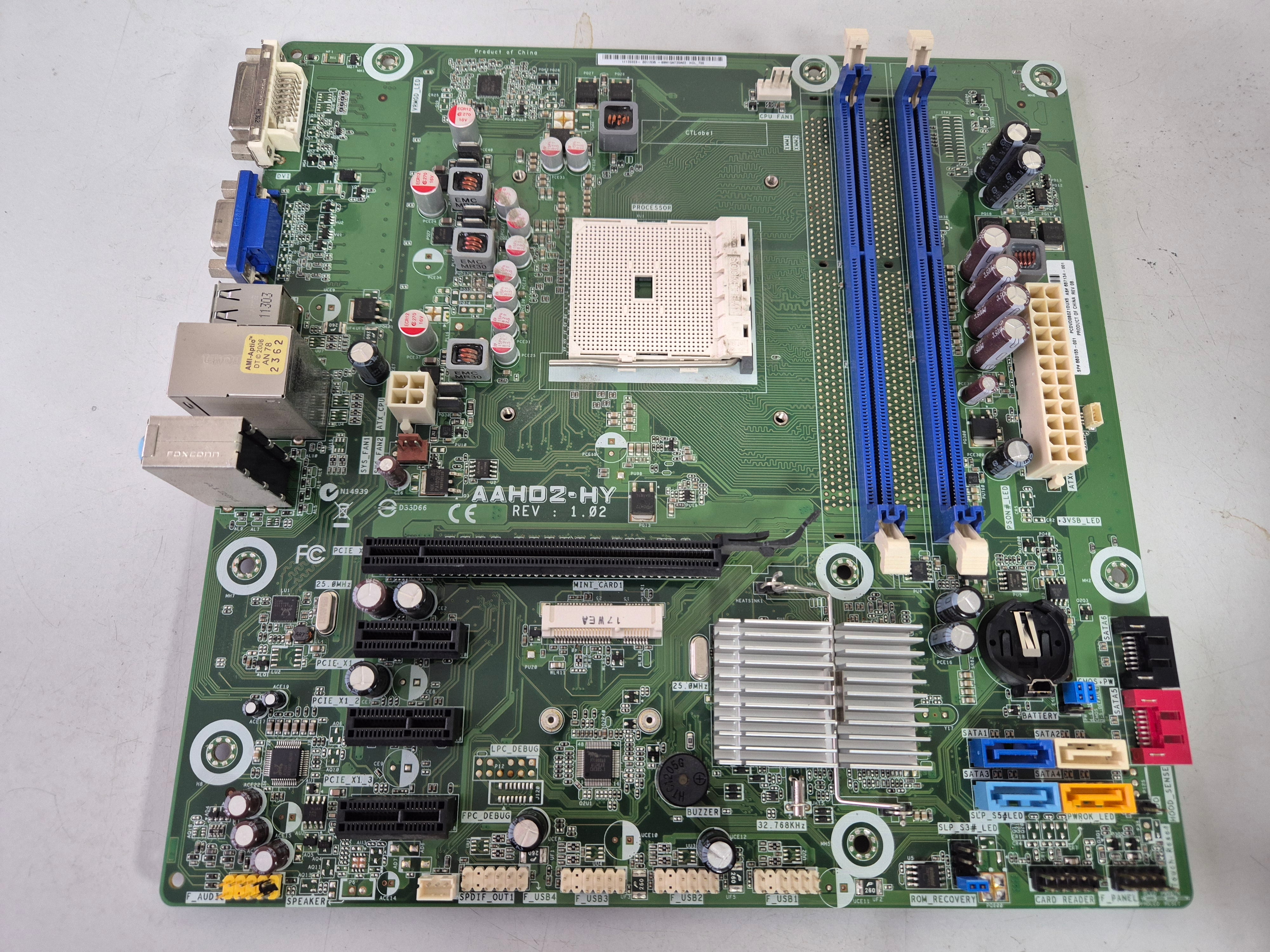HP AAHD2-HY Socket FM1 AMD Hudson-D2 FCH Micro-ATX Motherboard ( 657134-001 660155-001 ) USED
