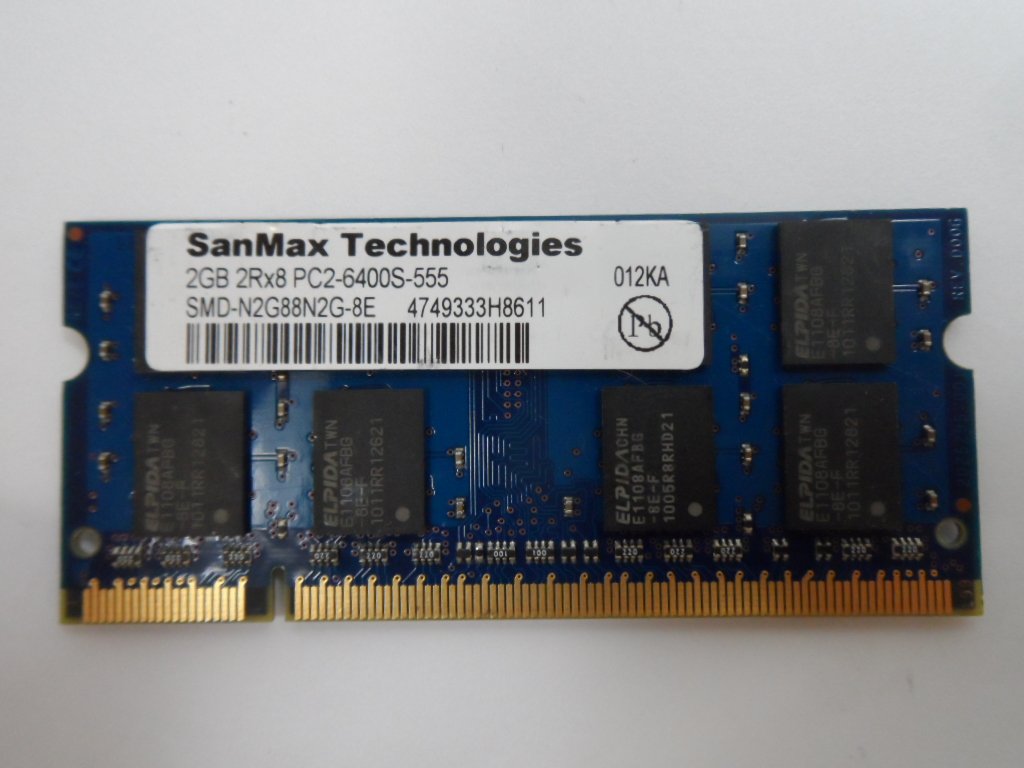 PR24027_SMD-N2G88N2G-8E_SanMax 2Gb PC2-6400 SODIMM - Image3