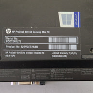 HP ProDesk 400 G6 Mini 250GB SSD 16GB RAM i5-10500T 2.3GHz Win10 boxed w/ accessories ( 123V3ET#ABU ) USED