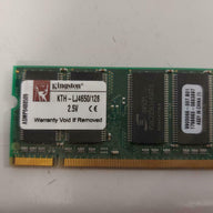Kingston 128MB DDR SoDimm NonECC PC2100 266Mhz Memory KTH-LJ4650/128 9905066-007