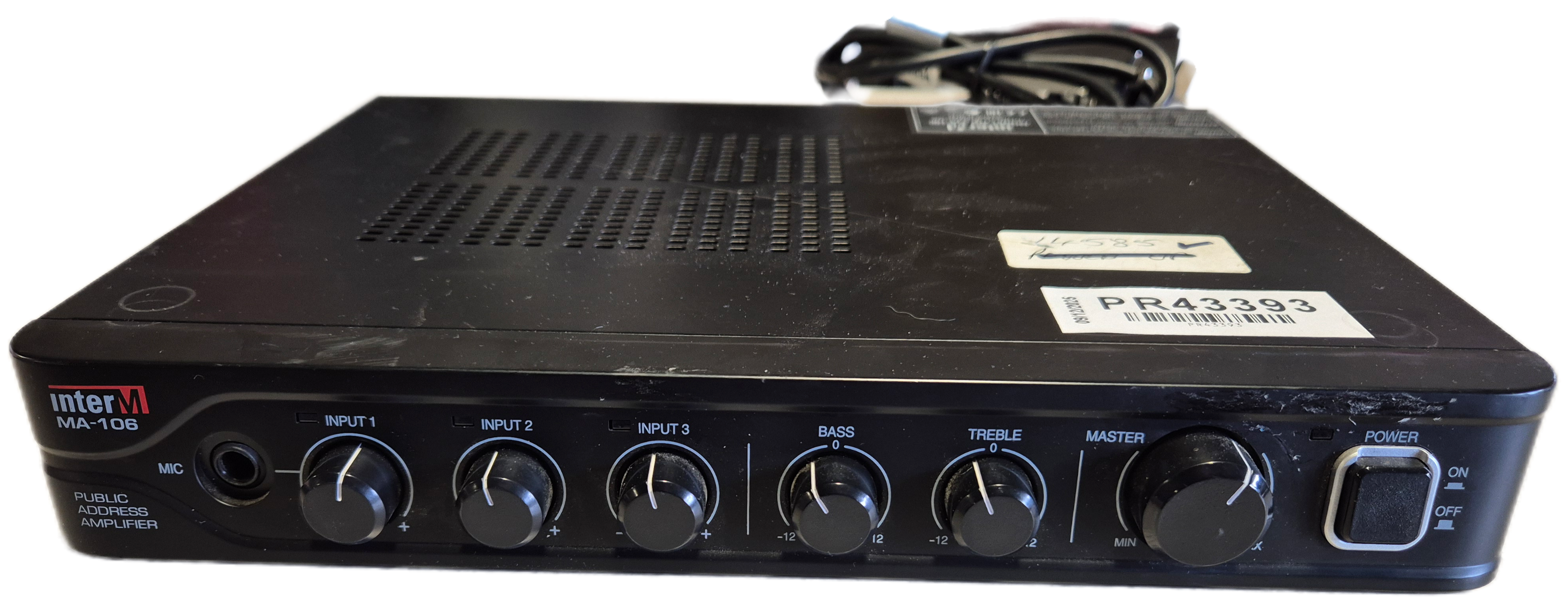 Inter-M Public Address Amplifier ( MA-106 ) USED
