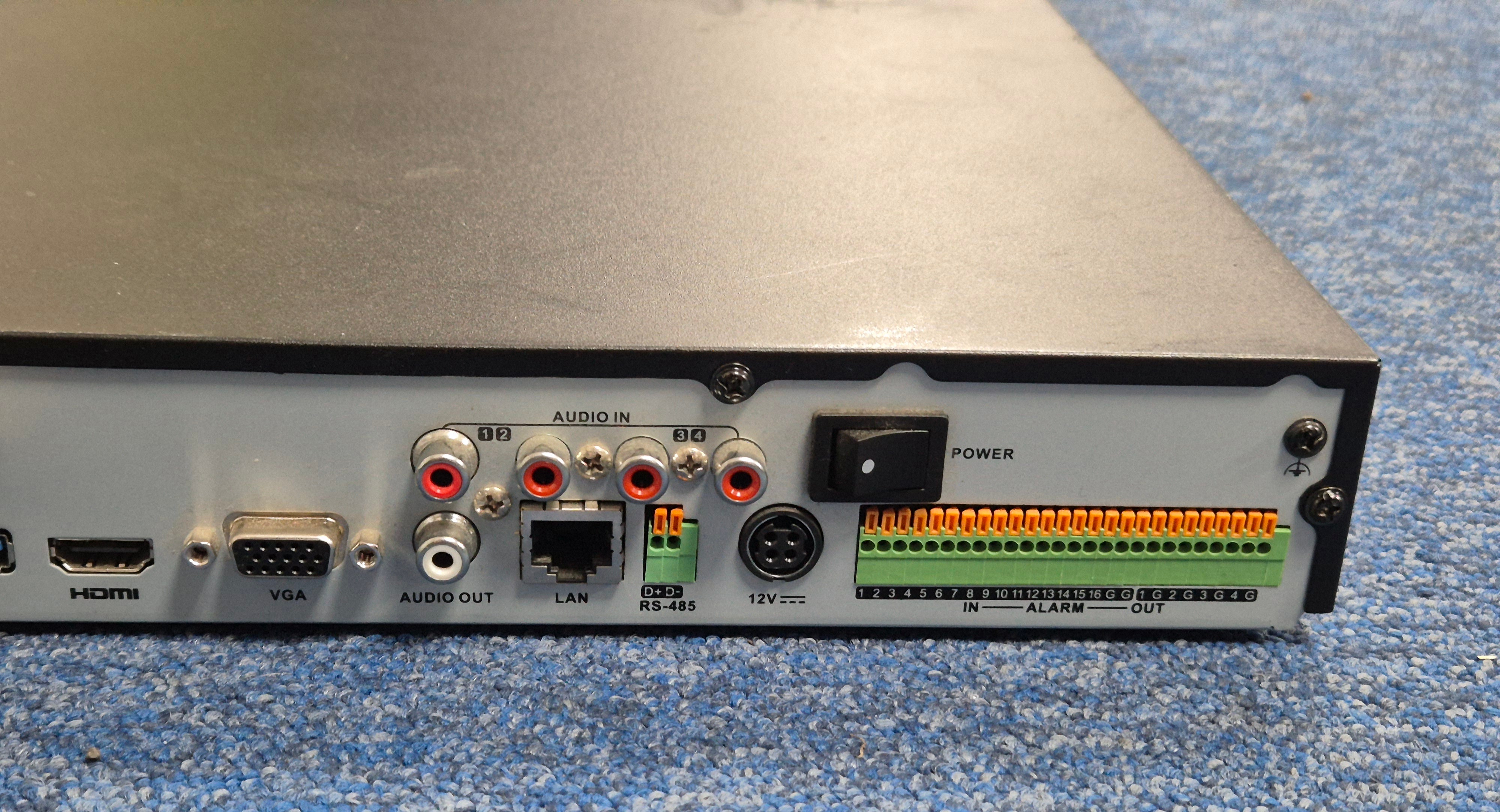 Hikvision Digital Video Recorder - Embedded Net DVR 2x4TB HDD - passwords reset NO PSU ( DS-7216HUHI-K2 ) USED