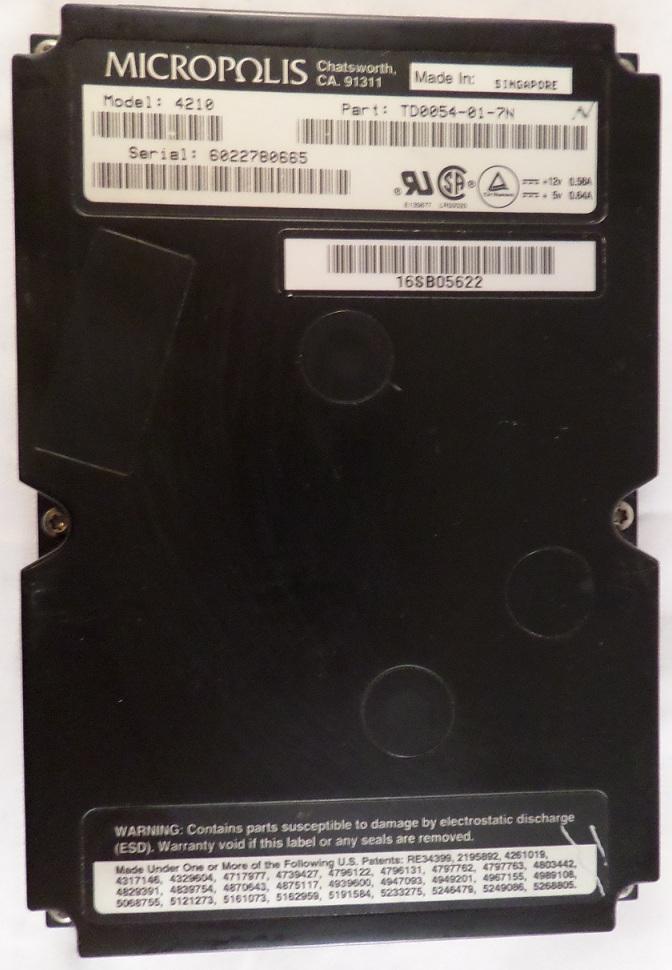 PR20421_4210_Micropolis 1GB SCSI 50 Pin 3.5in HDD - Image5