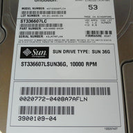 9V4006-043 - Seagate Sun 36GB SCSI 80 Pin 10Krpm 3.5in Cheetah HDD - USED