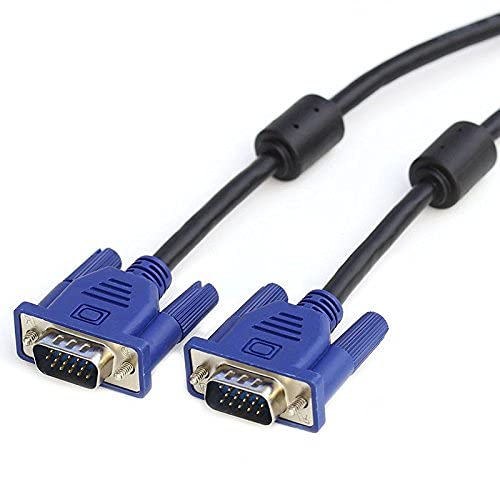 2-PACK Generic 15-Pin 1.5m Male to Male VGA Cable ( 089G 725LAA 2A ) NEW