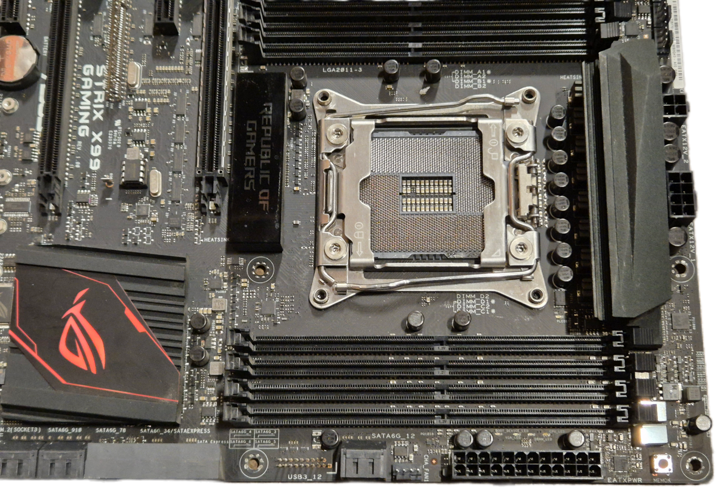 ASUS ROG STRIX X99 Gaming Motherboard LGA2011-3 DDR4 ATX - NO PCIEx4 connector USED