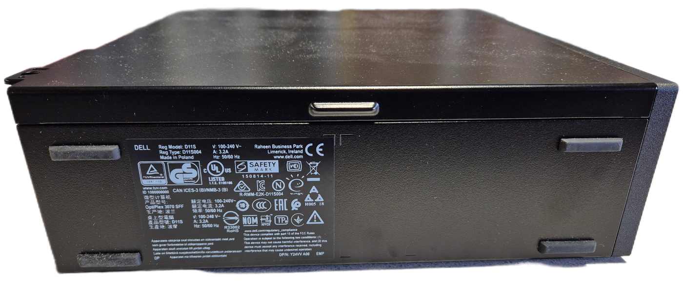 Dell Optiplex 3070 SFF 120GB SSD 8GB RAM DVD i5-9500 3GHz Win10 boxed w/ k.board & mouse USED