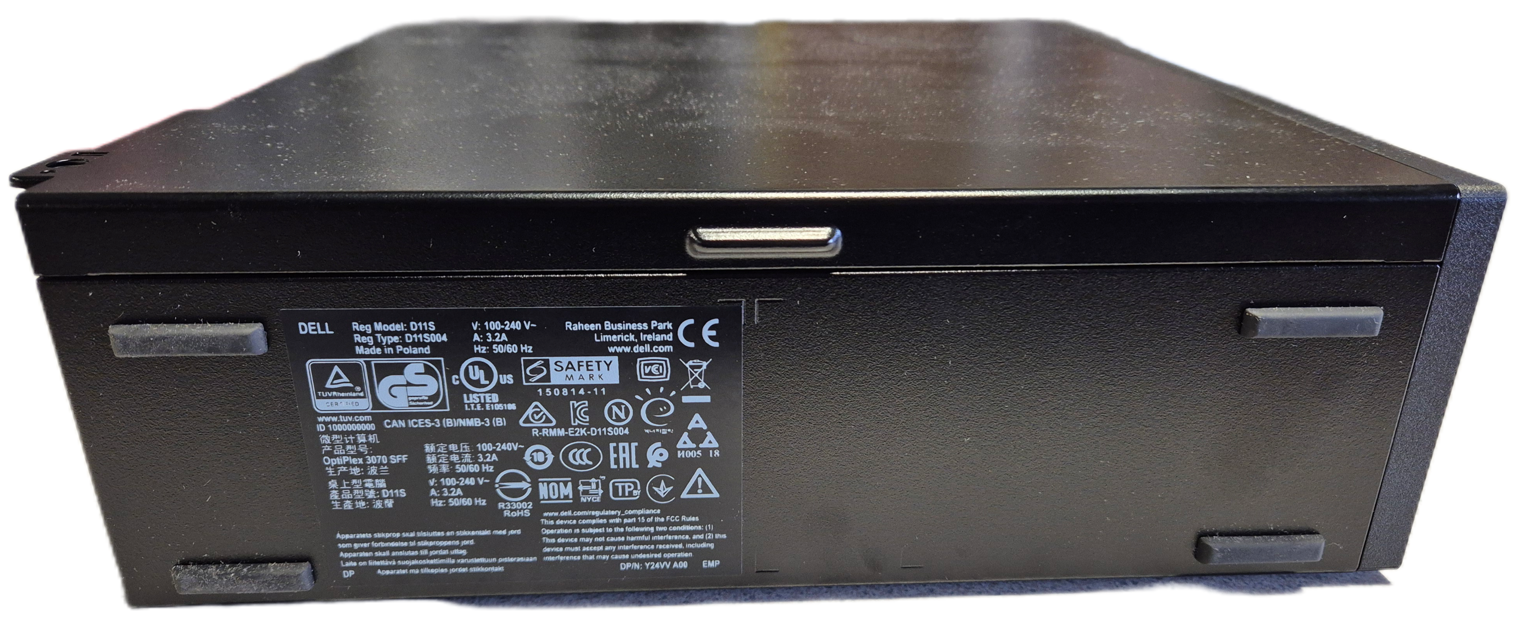 Dell Optiplex 3070 SFF 120GB SSD 8GB RAM DVD i5-9500 3GHz Win10 boxed w/ k.board & mouse USED