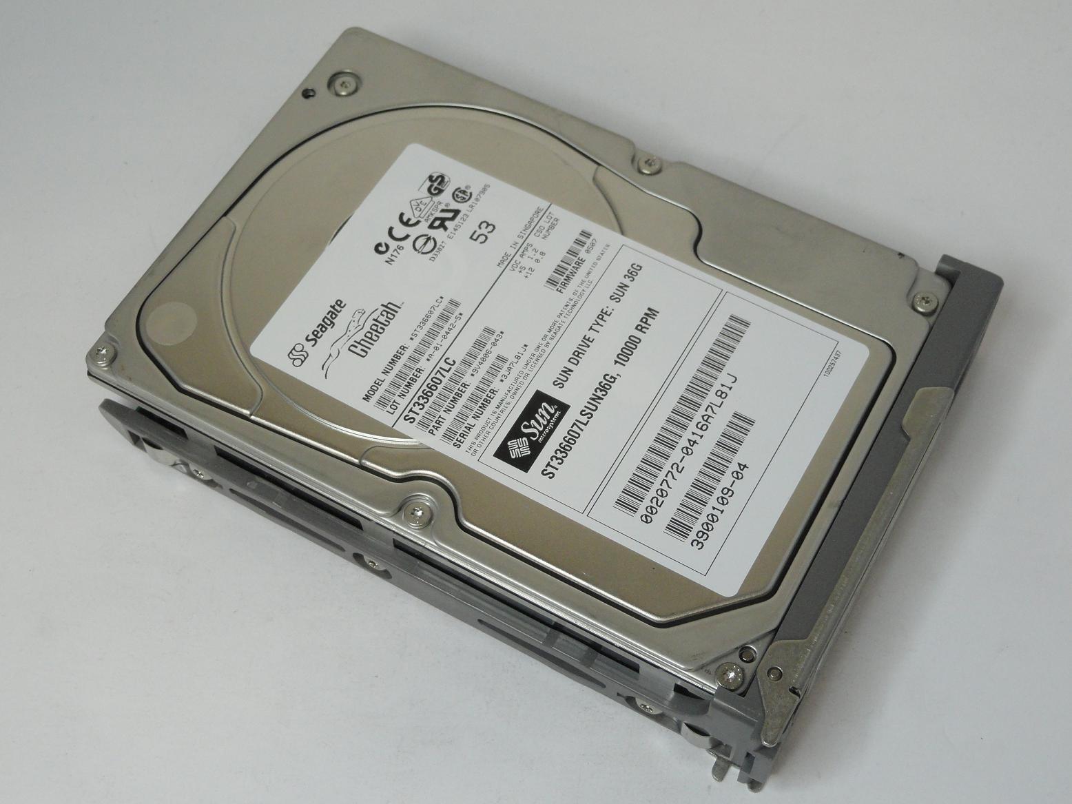 9V4006-043 - Seagate Sun 36GB SCSI 80 Pin 10Krpm 3.5in Cheetah HDD in Caddy - Refurbished