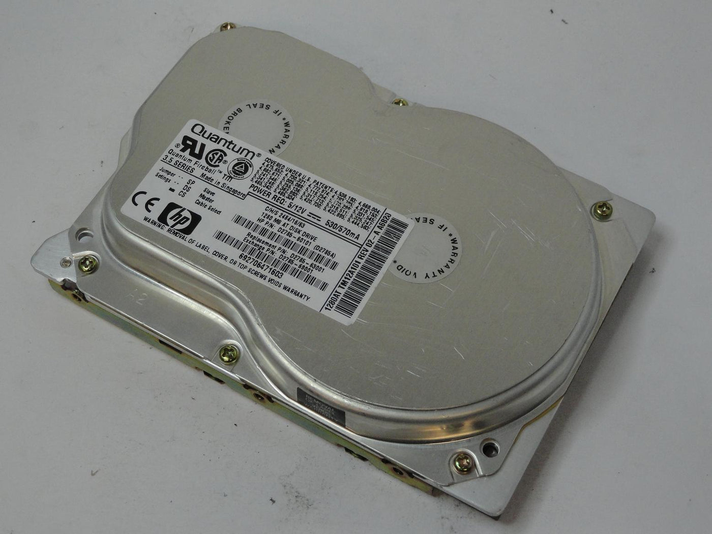 Quantum HP 1.2GB IDE 5400rpm 3.5in HDD ( TM12A012 TM12A101 D2785-60101 D2785A D2785-63001 D2785-69001 ) REF