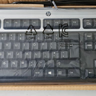 HP USB UK Layout Wired Keyboard Black/Silver ( KU-0316 434821-037 ) NEW