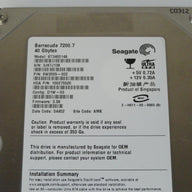 PR25156_9W2005-002_Seagate 40GB IDE 7200rpm 3.5in HDD - Image3