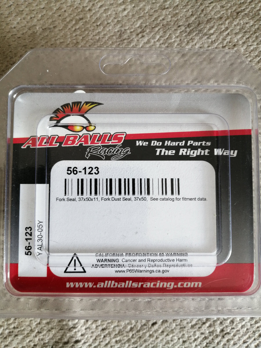All Balls Motorcycle Front Fork Oil And Dust Seal Kit Set 37 X 50 X 11 ( 56-123 NEW )