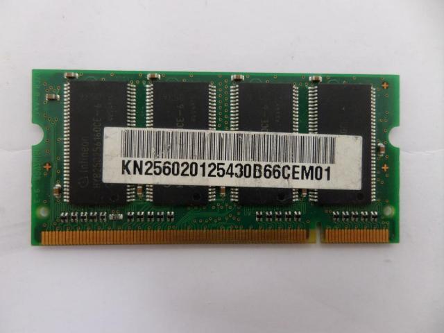 HYS64D32020HDL-6-C - Infineon 256MB PC2700 DDR-333MHz non-ECC Unbuffered CL2.5 200-Pin SoDimm Memory Module - USED