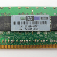 MC6586_PC2-3200R-333-12-C0_Micron HP 1Gb DDR2-400 PC2-3200R CL3 ECC Reg RAM - Image3