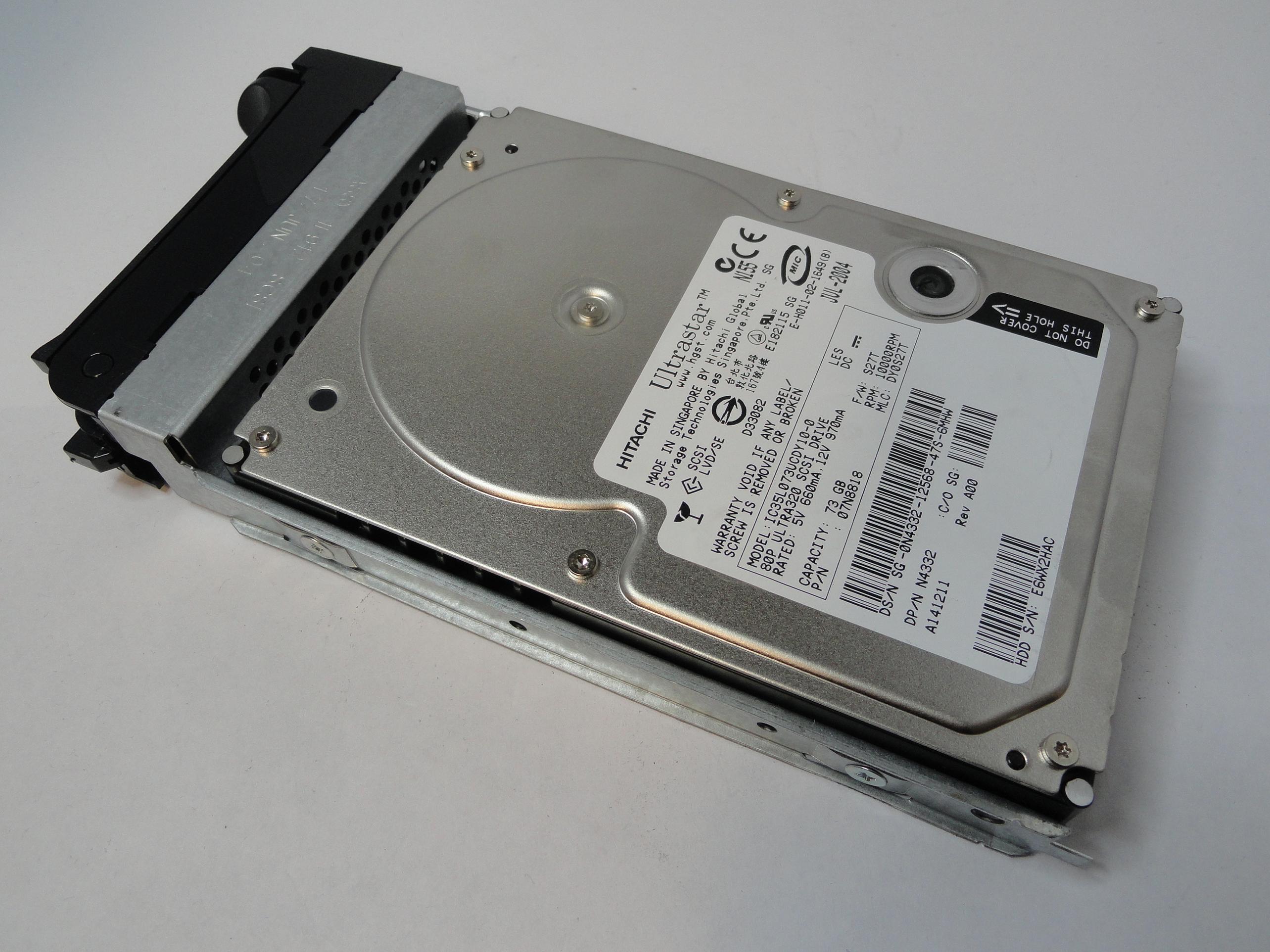 PR20208_07N8818_Hitachi Dell 73GB SCSI 80 Pin 10Krpm 3.5in HDD - Image2
