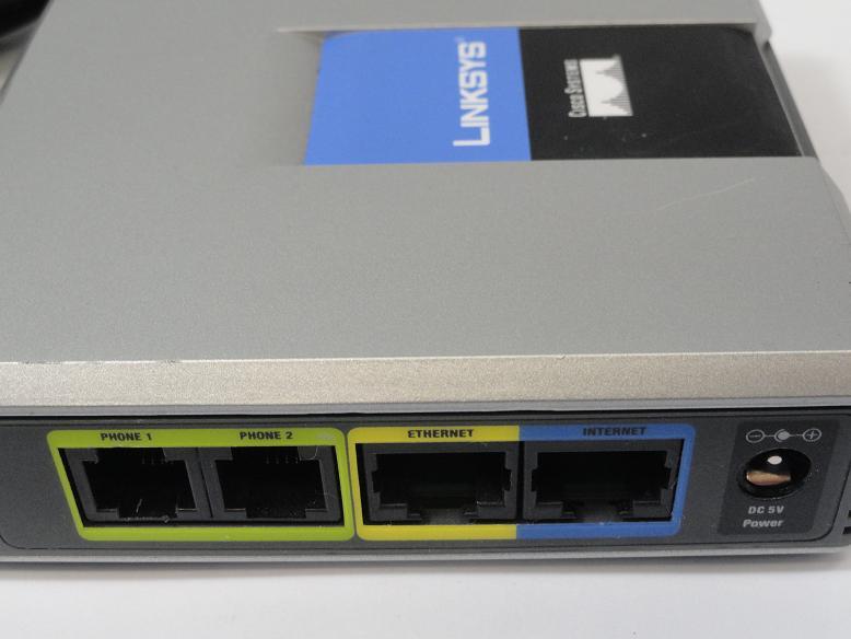 Linksys VoIP Phone Adapter With Router ( SPA2102 SPA2102    Linksys Used) W/PSU